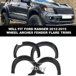 Pour Ford Ranger T6 PX Wide Body mat noir avant arrière élargisseurs d'ailes 2011-15