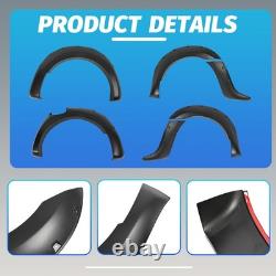 Pour Ford Ranger T7 2016-2018 Arches de roue de carrosserie large Élargisseurs d'aile noir brillant Royaume-Uni