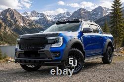 Pour Ford Ranger T9 2022+ Wildtrak, élargisseurs d'ailes noirs larges, 4 pièces
