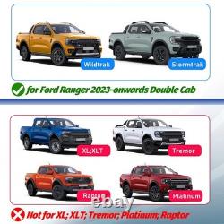 Pour Ford Ranger T9 2023-2026, élargisseurs d'ailes noirs, kit carrosserie 4 pièces
