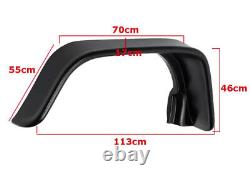 Pour Jeep Large Corps Extended Flat Wheel Arches Fender Flare Kit Wrangler Jk 07-18