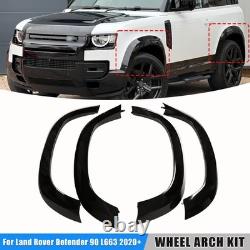 Pour Land Rover Defender 90 L663 2020+ Kit de Garnitures d'Ailes Élargies Noir Brillant Royaume-Uni
