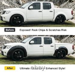 Pour Nissan Navara D40 2011-2014 pickup 4 portes kit d'élargisseurs d'ailes larges de roue noir