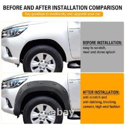 Pour Toyota Hilux 2015-2020 Arches de roues tout terrain Élargisseurs d'ailes Kit de carrosserie large