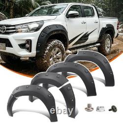 Pour Toyota Hilux 2018-2020 Invincible X élargisseurs d'ailes kit carrosserie noir mat