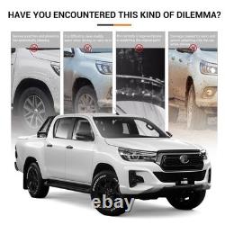 Pour Toyota Hilux 2018-2020 Invincible X élargisseurs d'ailes kit carrosserie noir mat