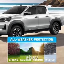 Pour Toyota Hilux 2021-2025 Kit de stylisation de passages de roues larges Invincible Noir