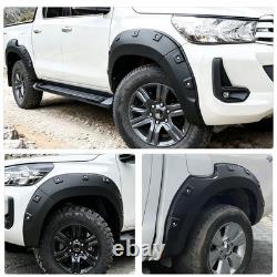 Pour Toyota Hilux MK9 2021-2025, élargisseurs d'ailes noirs larges, kit carrosserie   <br/>  