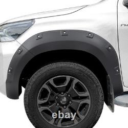 Pour Toyota Hilux MK9 2021-2025, élargisseurs d'ailes noirs larges, kit carrosserie <br/>