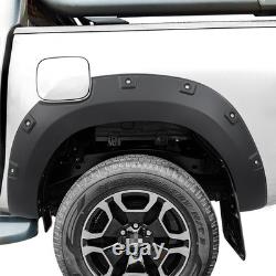 Pour Toyota Hilux MK9 2021-2025, élargisseurs d'ailes noirs larges, kit carrosserie<br/>