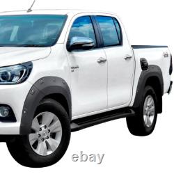Pour Toyota Hilux Revo 2015-2020 Kit de carrosserie à arches de roues larges style rivet noir