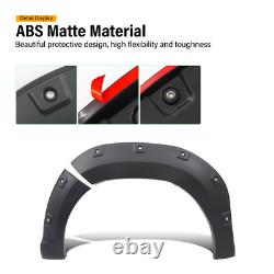 Pour Toyota Hilux Revo 2015-2020 Kit de carrosserie à arches de roues larges style rivet noir