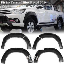 Pour Toyota Hilux Revo élargisseurs d'aile de carrosserie kit en noir mat 15-19