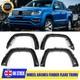 Pour Vw Amarok 2010-20 &Eacute;largisseurs D'ailes Avant Et Arri&egrave;re Noirs Kit De Carrosserie