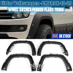 Pour Vw Amarok 2010-20 Élargisseurs d'ailes avant et arrière noirs Kit de carrosserie