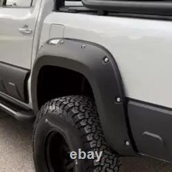 Pour Vw Amarok 2010-20 Élargisseurs d'ailes avant et arrière noirs Kit de carrosserie