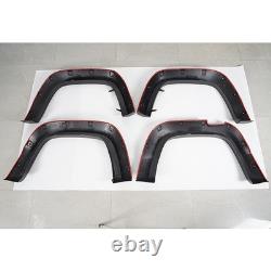 Pour Vw Amarok 2010-20 Élargisseurs d'ailes avant et arrière noirs Kit de carrosserie