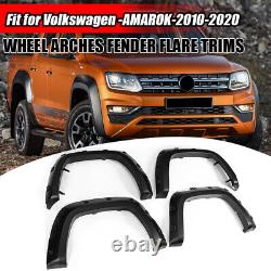 Pour Vw Amarok 2010-20 Kit d'extension d'aile arrière et avant large à vis noir