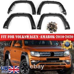 Pour Vw Amarok 2010-20 élargissements d'ailes avant et arrière, kit de carrosserie noir Pour Vw Amarok 2010-20 élargissements d'ailes avant et arrière, kit de carrosserie noir