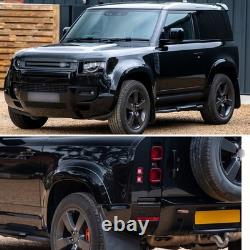 Pour kit d'élargisseurs d'ailes larges Land Rover Defender 90 L663 2020+ noir brillant UK
