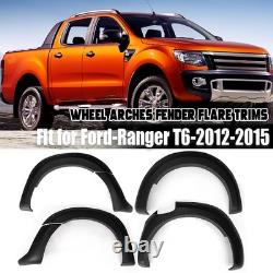 Pour les passages de roue larges Ford Ranger T6 2012-2015, élargisseurs d'ailes, kits de carrosserie 6 pièces UK