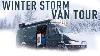 Storm D'hiver Dans Diy Sprinter Conversion Van Tour