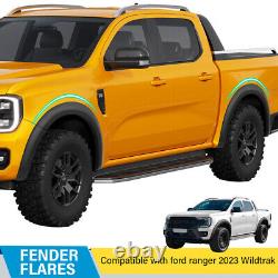 T9 Élargisseurs d'ailes de roue Kit d'arche large pour Ford Ranger 2023-2024 Wildtrak