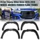 Uk Pour Toyota Hilux Revo 2015-19 Arches De Roue Noires Élargies Élargisseurs De Garde Boue Kit Carrosserie