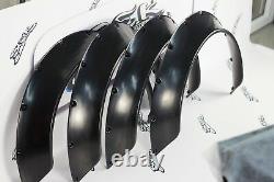 Universal Fender Flares Wide Body Kit Wheel Arches 100 MM 3.9 Inch Abs Plastique