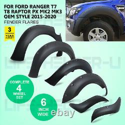Wide Arch Kit Fender Flares/wheel Arch Pour Ford Ranger T7 T8 Raptor 2015-2020